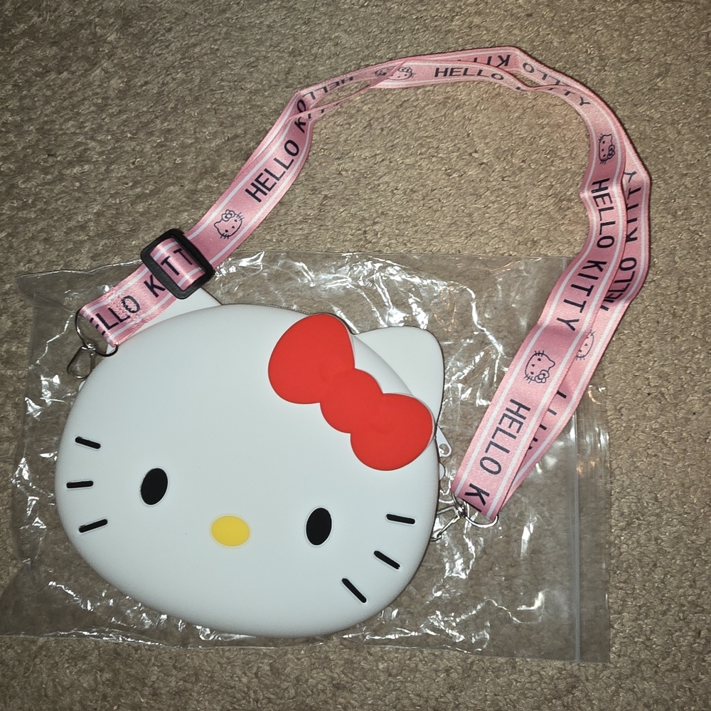 SANRIO Hello Kitty Big Head Silicon Cross body Bag - New